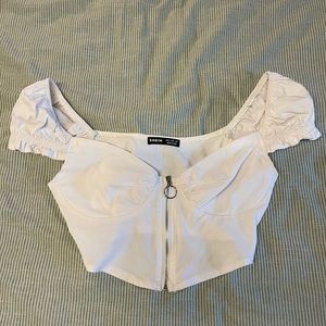 Zip front crop top!